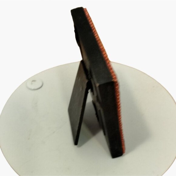 Red Jeweled Frame Table Picture Metallic Beaded 3 x 3 - Picture 5 of 5